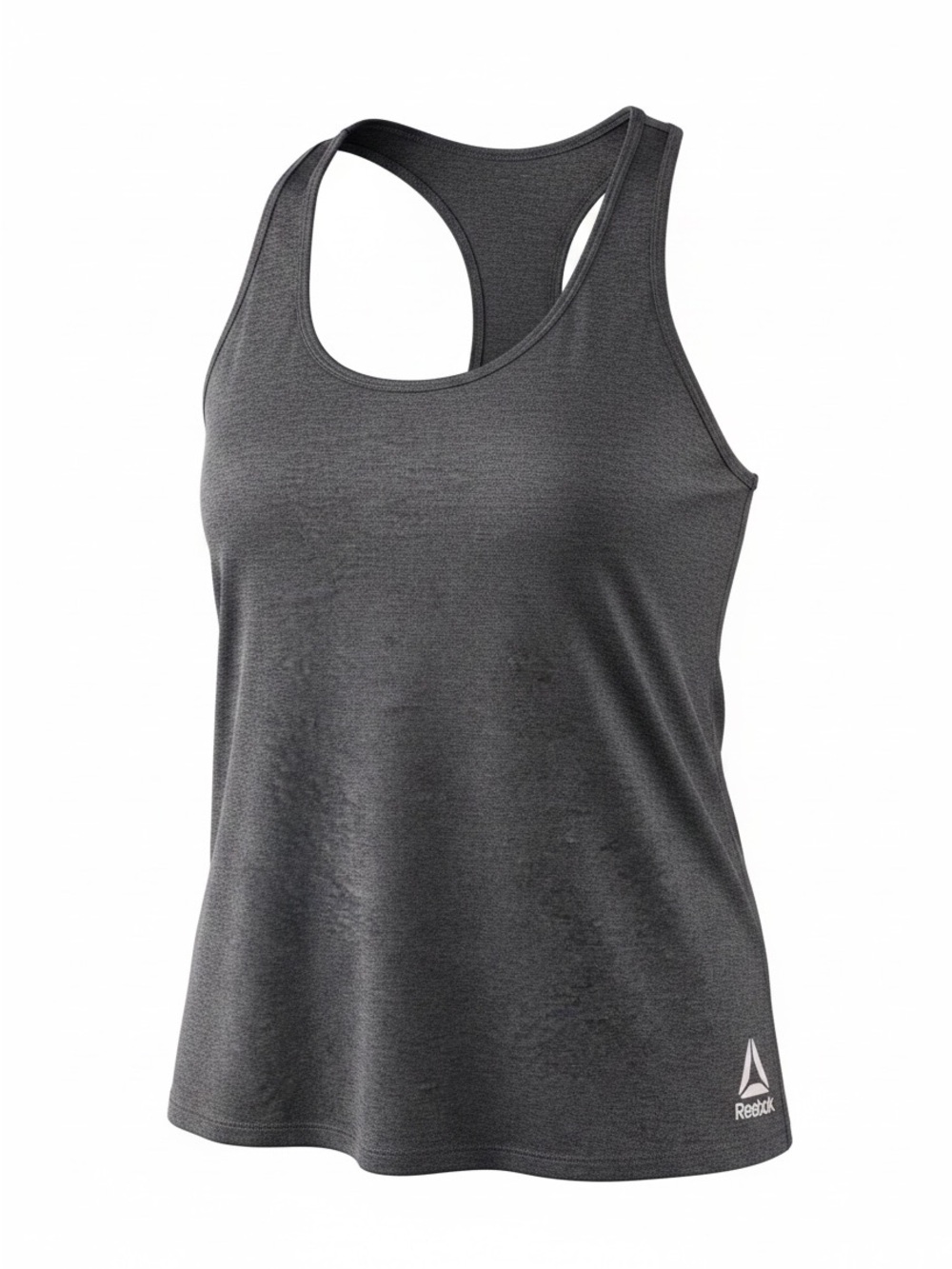 Reebok Black Racerback Workout Tank with Logo